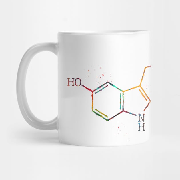 Serotonin Molecule by erzebeth